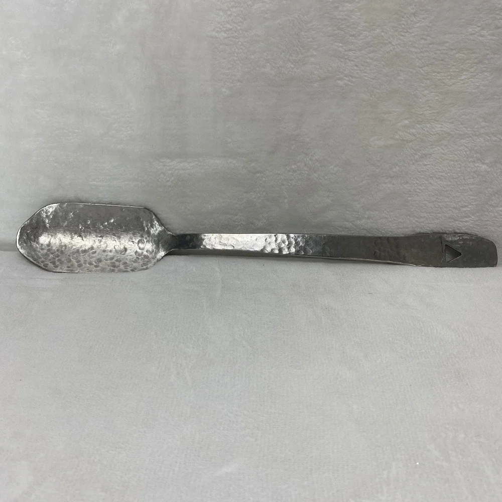 VTG Homemade Hammered Metal Spoon‎ Server Scoop Rustic Kitchen Utensil Farmhouse
